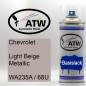 Preview: Chevrolet, Light Beige Metallic, WA235A / 68U: 400ml Sprühdose, von ATW Autoteile West.